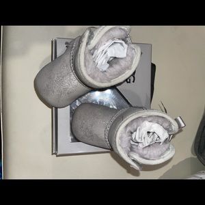 Baby Gray Sequin UGG Boots…6-12M